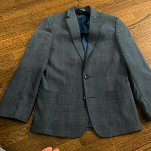 Navy plaid Calvin Klein suit jacket and pants - Both size 10 youth